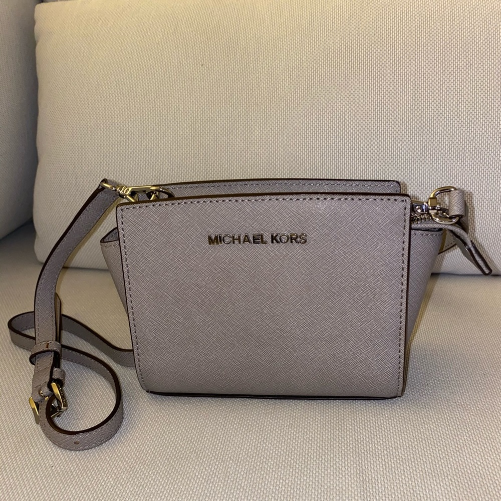 Michael Kors Selma Leather Mini Crossbody